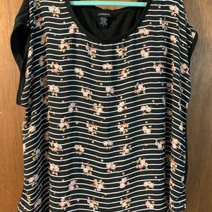 Torrid Striped Top Wms 2